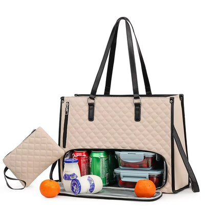 Smart Tote: Laptop + Lunch Bag in One